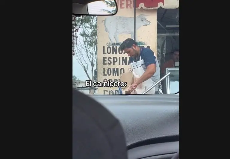 Carnicero se hace viral en redes (TikTok)