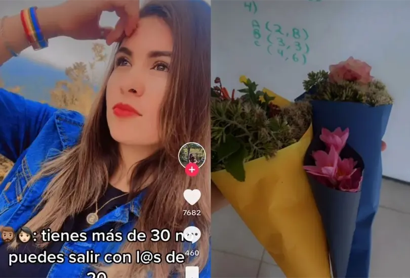 Maestra presume ramos buchones que recibe de sus alumnos enamorados