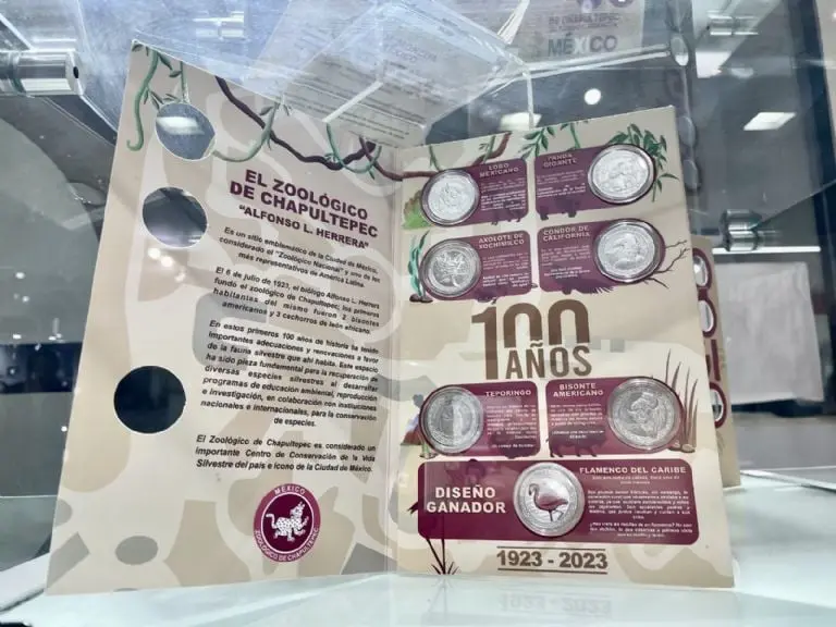 ¿Dónde comprar las 7 monedas por los 100 años del Zoológico de Chapultepec? Foto: Casa de la Moneda