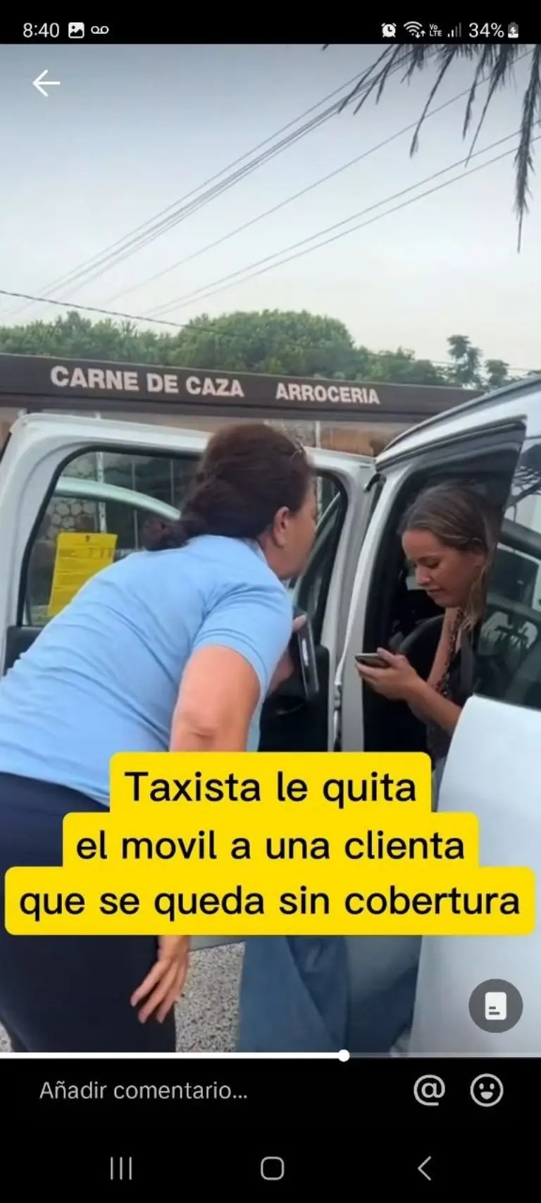 Taxista explota contra pasajeras - Tomada de video