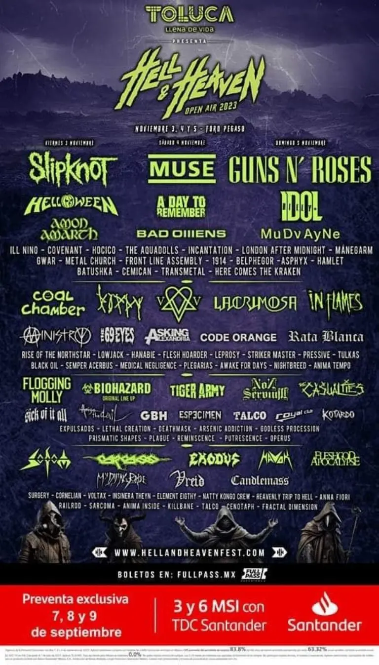 Hell and Heaven 2023: todo lo que tienes que saber del festival de metal y rock Créditos: Twitter