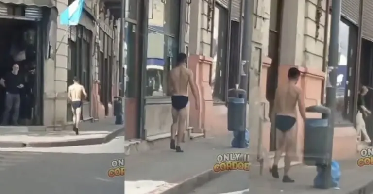 Hombre huye en ropa interior del esposo de su amante Créditos: Captura de Pantalla