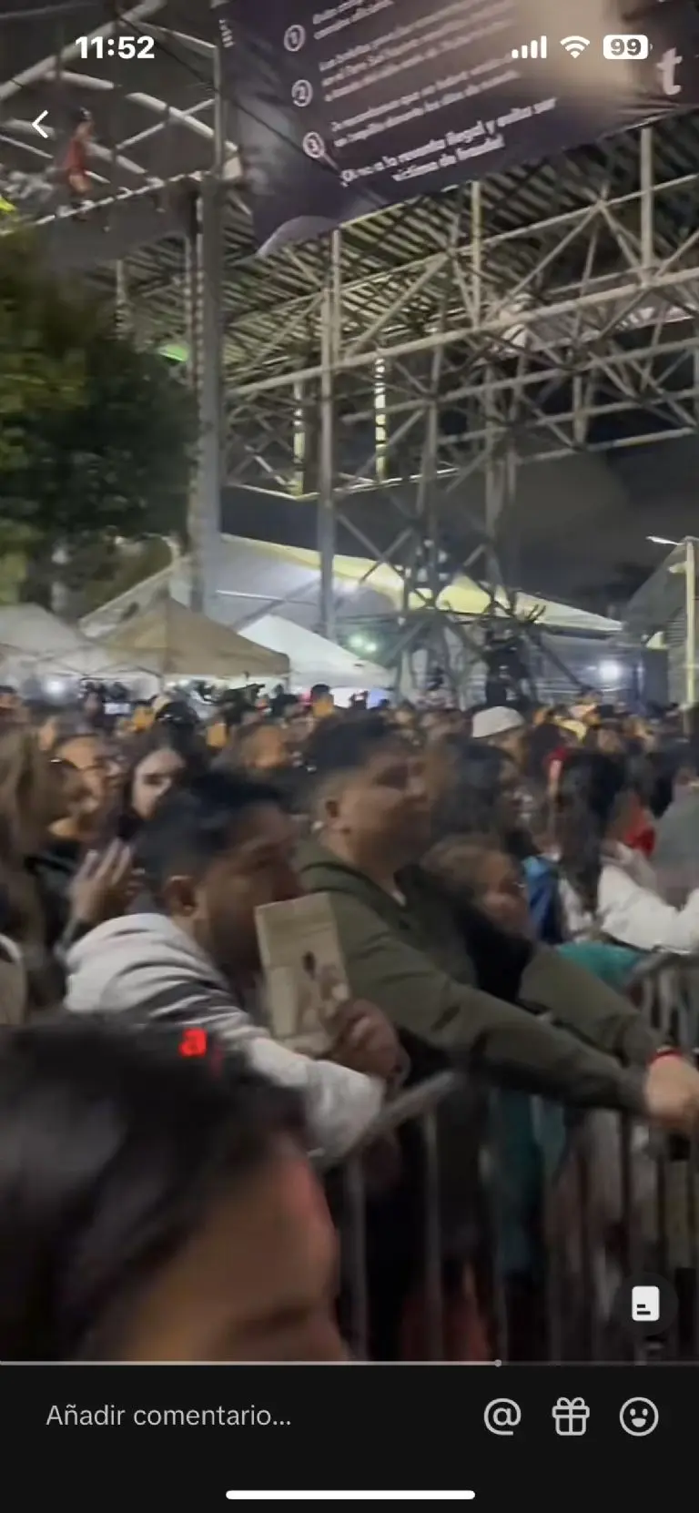 VIDEO Concierto de Taylor Swift se alcanza a ver desde la calle Créditos: Tik Tok
