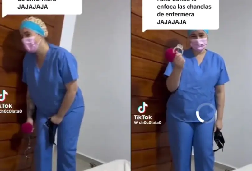La protagonista de esta historia quer&iacute;a cumplir el deseo de su pareja de verla vestida de enfermera