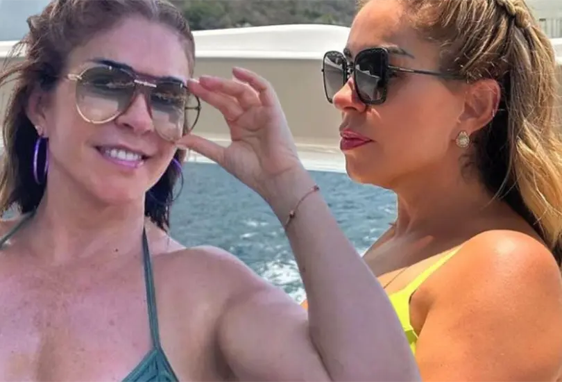 Roc&iacute;o S&aacute;nchez Azuara presume coqueto bikini a sus 60 a&ntilde;os. 