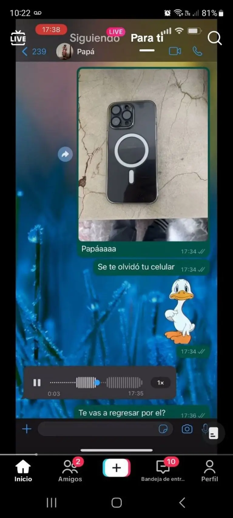 Broma a papá se hace viral - Tomada de video