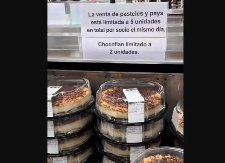 Restricción de pasteles de Costco (Redes sociales)