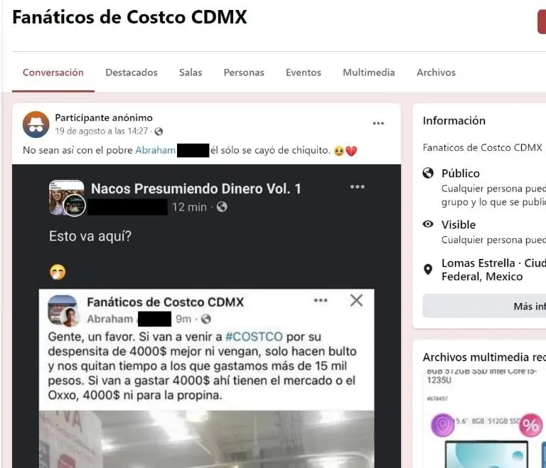 Critican a cliente de Costco (Facebook)