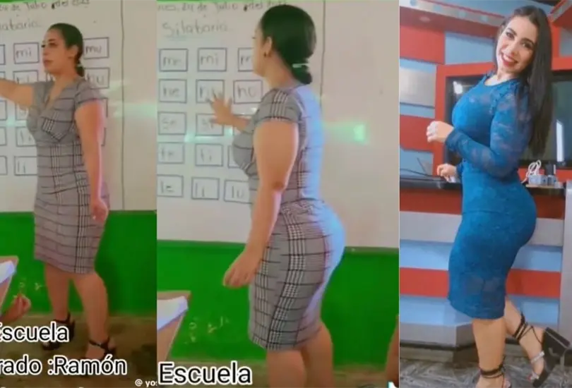 Conductora de televisi&oacute;n se hace viral por trabajar como maestra de primaria. 
