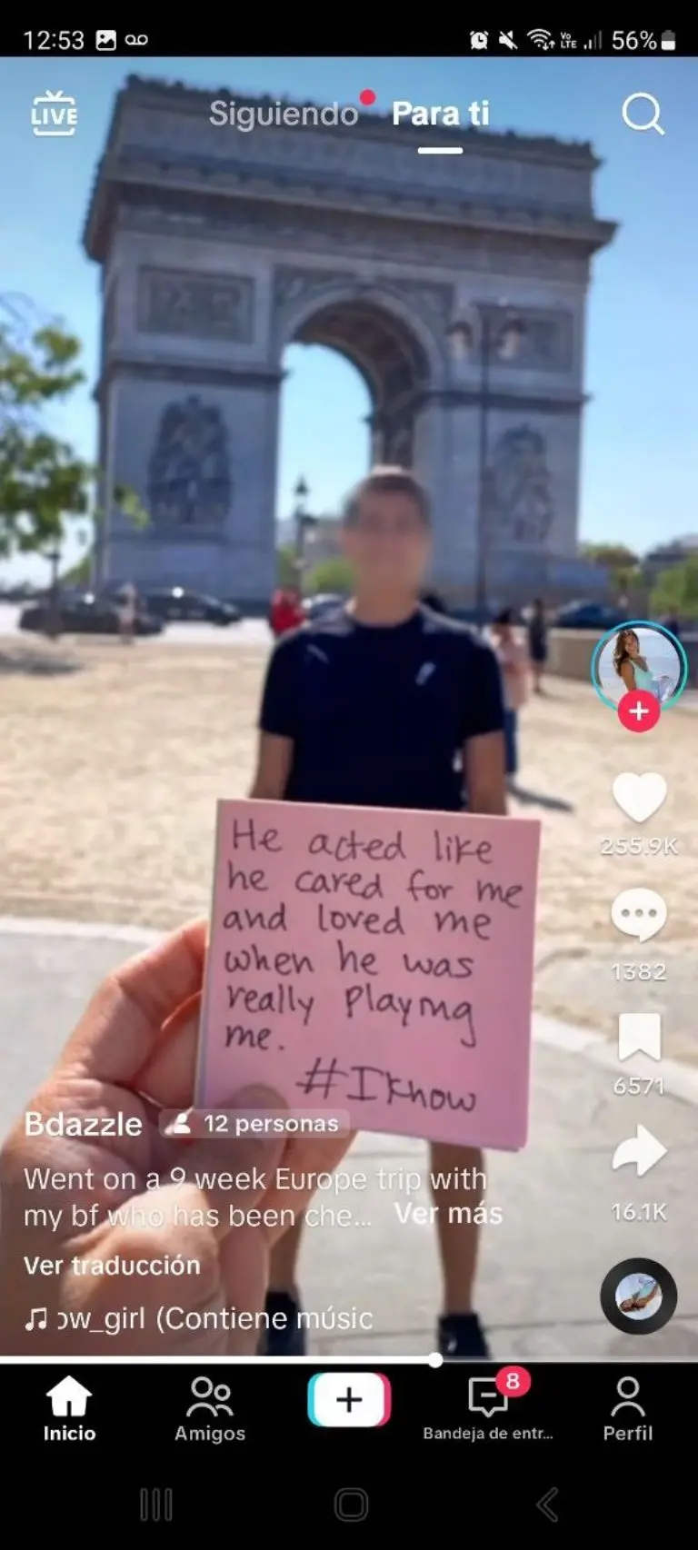 Joven descubre infidelidad de su novio - Tomada de video