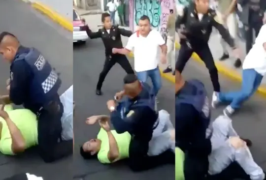 VIDEO: Policía noquea a sujeto por agredir a su compañero. 