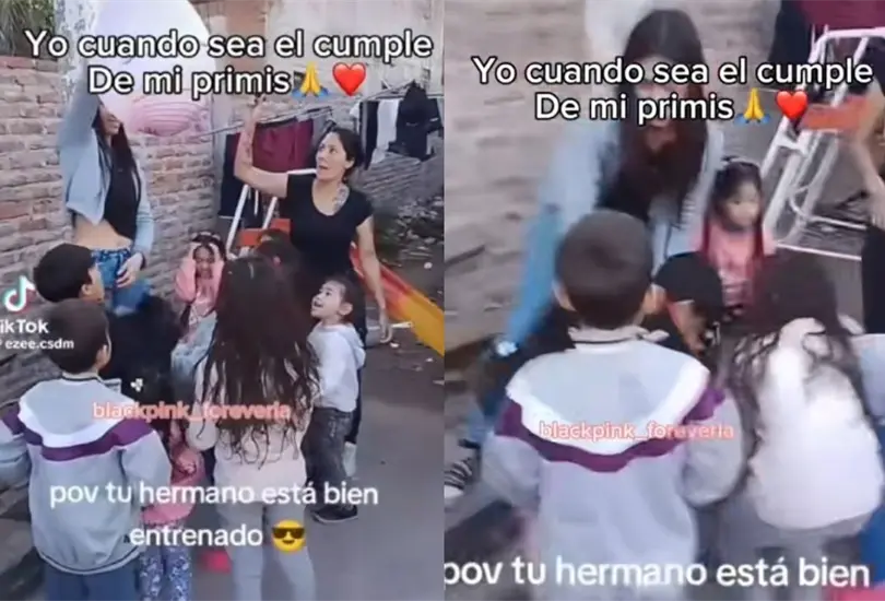 "Cuando tu hermano está bien entrenado" dice el video que muestra la astucia del menor para llevarse todos los dulces. "Cuando tu hermano está bien entrenado" dice el video que muestra la astucia del menor para llevarse todos los dulces.