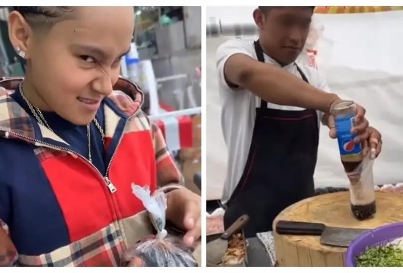 Yahritza y su Esencia en una taquer&iacute;a