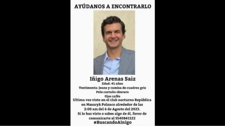 Iñigo Arenas Saiz: Revelan último video antes de su desaparición en Polanco. Foto: Consejo Ciudadano CDMX