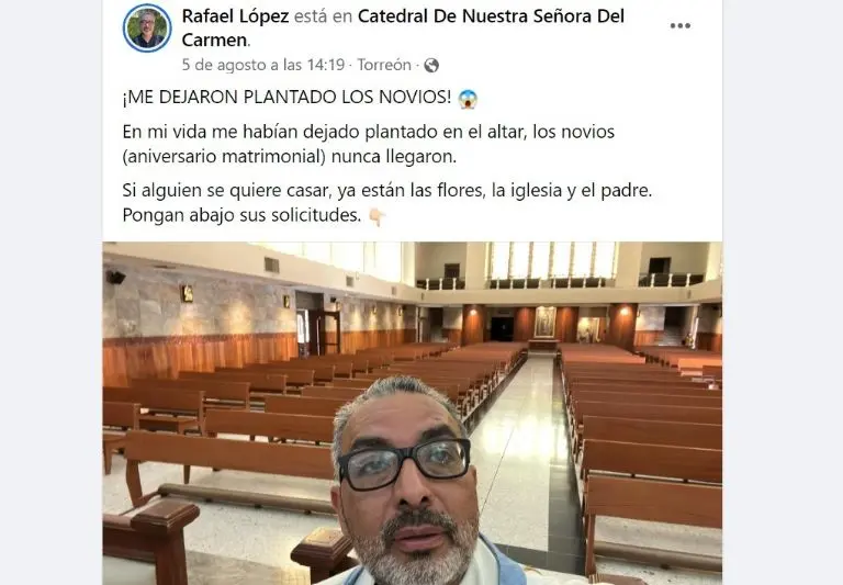 Novios dejan plantado al sacerdote (Facebook)