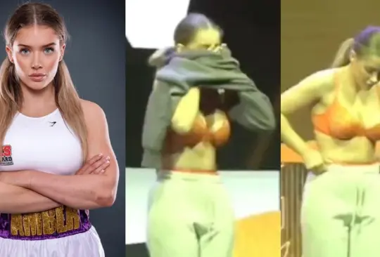Boxeadora presume lencería durante pesaje antes de la pelea y enciende las redes. Boxeadora presume lencería durante pesaje antes de la pelea y enciende las redes.