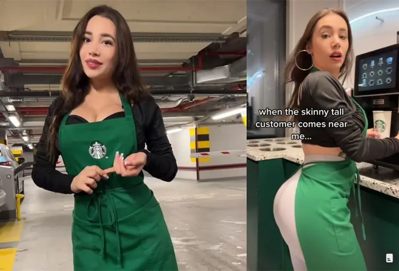 Una joven barista identificada como Helen, presuntamente empleada de Starbucks, ha captado la atención de cientos de clientes con su carisma y belleza Una joven barista identificada como Helen, presuntamente empleada de Starbucks, ha captado la atención de cientos de clientes con su carisma y belleza