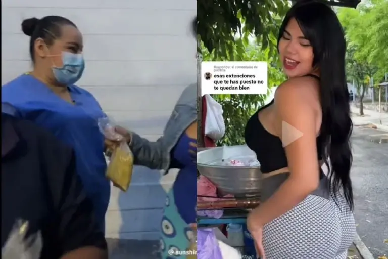Abigail la tamalera también suele regalar su comida - Tomada de video