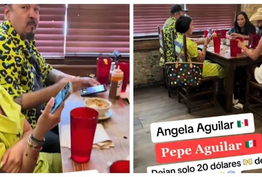 Mesero se queja de la propina de la familia Aguilar