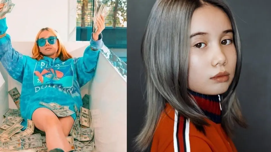 Lil Tay se hizo viral en internet por sus videos donde presum&iacute;a sus autos y dinero. 