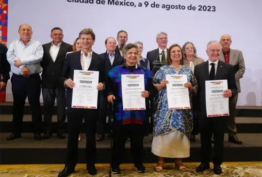 Aureoles y Mancera protestan por su exclusión del proceso interno del Frente Amplio. 