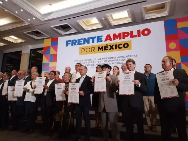 Ellos son los 7 aspirantes del Frente Amplio por México para la segunda parte del proceso interno rumbo a las elecciones de 2024 Créditos: Cuartoscuro