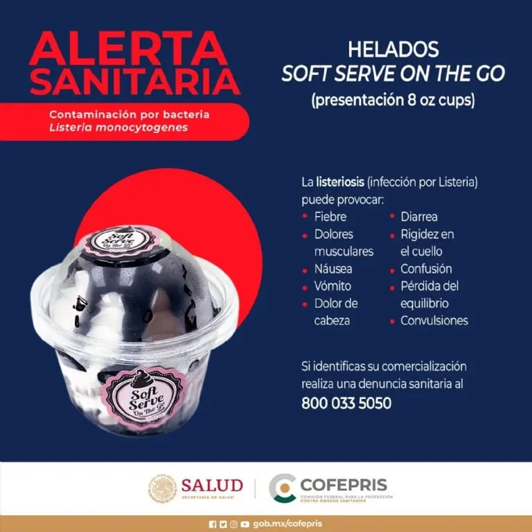 Cofepris emite alerta por bacteria en helados. Foto: Cofepris