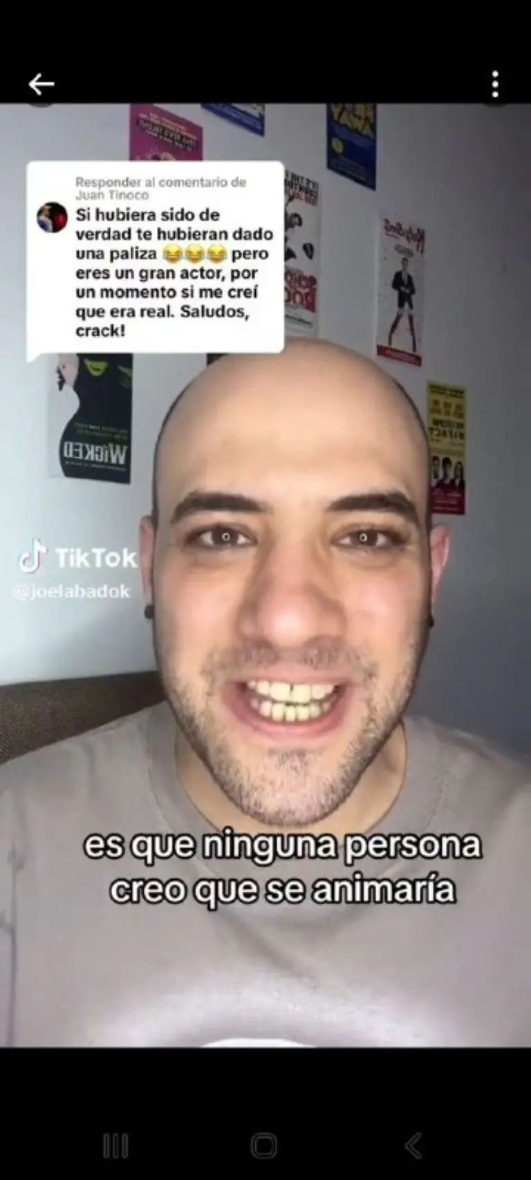 Argentino revela que críticas al Metro fue una actuación - Tomada de video