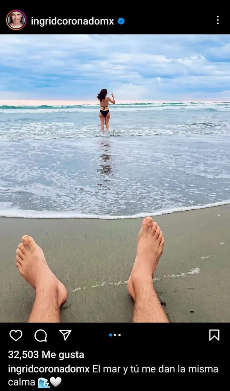 Ingrid Coronado con su nuevo novio (Instagram)