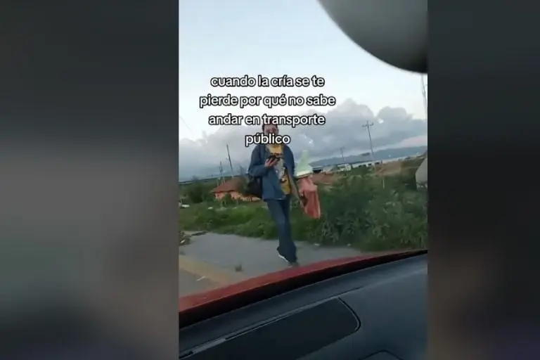 Joven se pierde en el transporte público (TikTok)