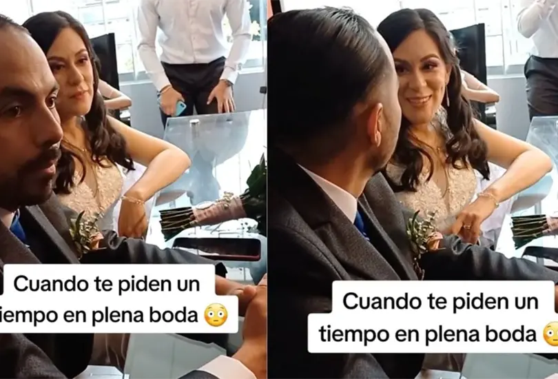 VIDEO: Mujer pide un tiempo a su novio en plena boda. VIDEO: Mujer pide un tiempo a su novio en plena boda.