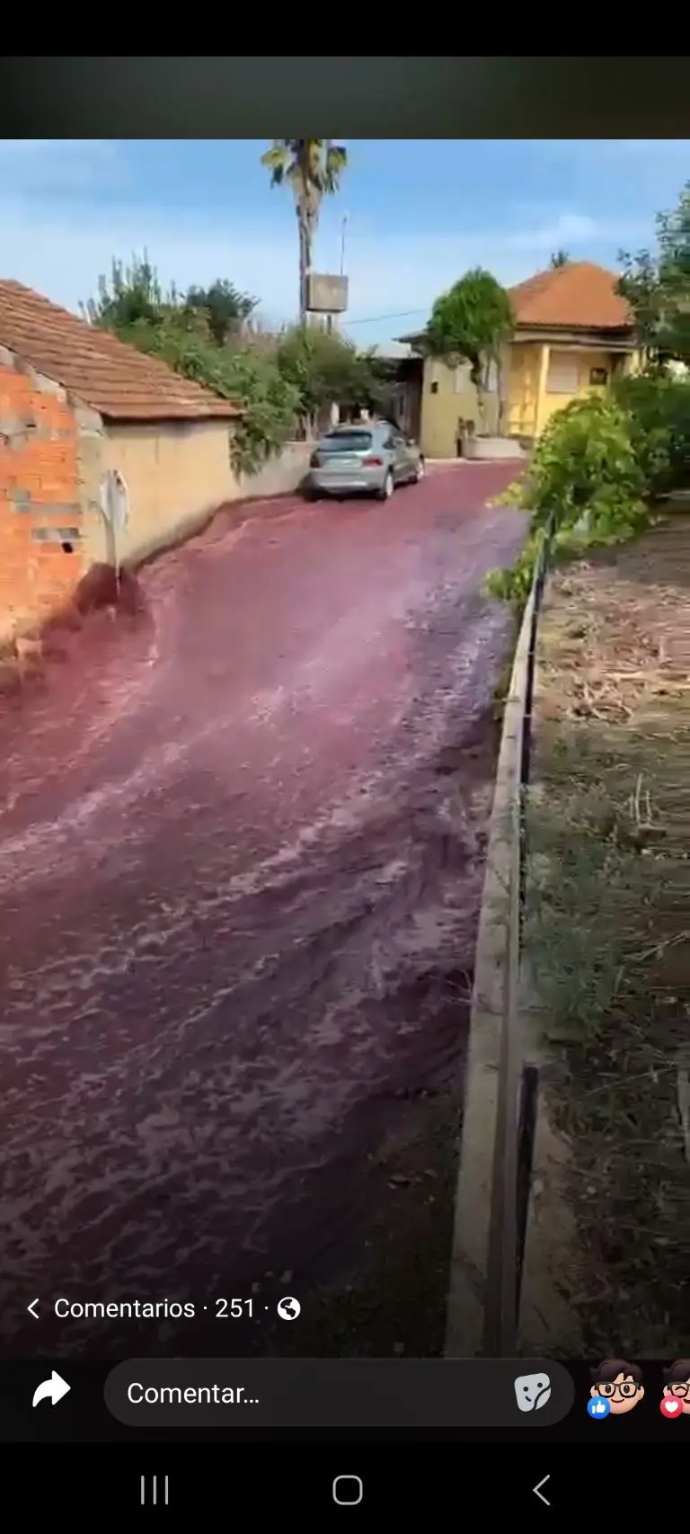 Río de vino en Portugal - Tomada d video