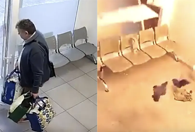 VIDEO: Olvidan encendedor en pantal&oacute;n y explota en la lavadora. 