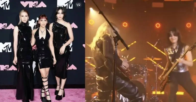 Peso Pluma y The Warning los mexicanos que se lucieron en los premios de MTV Créditos: IG The Warning