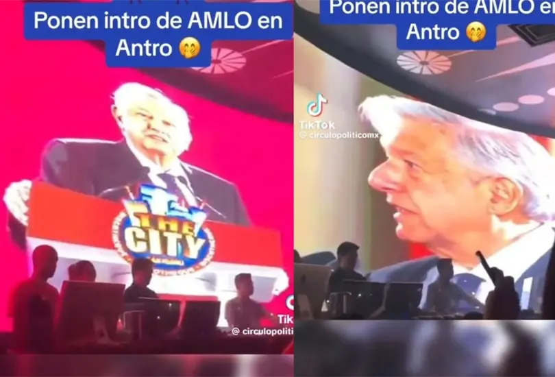 Antro muestra video de AMLO antes de poner Gasolina de Daddy Yankee