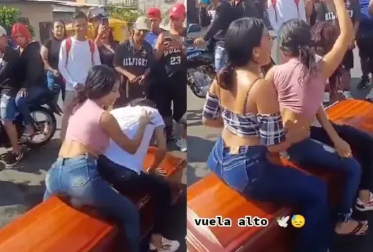 VIDEO: Mujeres bailan perreo a su amiga muerta en ataúd. 