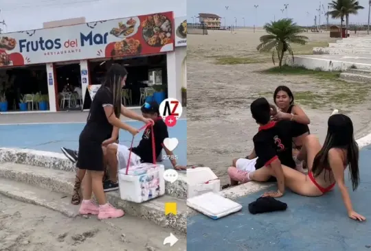 La vendedora de helados molestó a la novia de un cliente, quien se molestó al verla en bikini La vendedora de helados molestó a la novia de un cliente, quien se molestó al verla en bikini