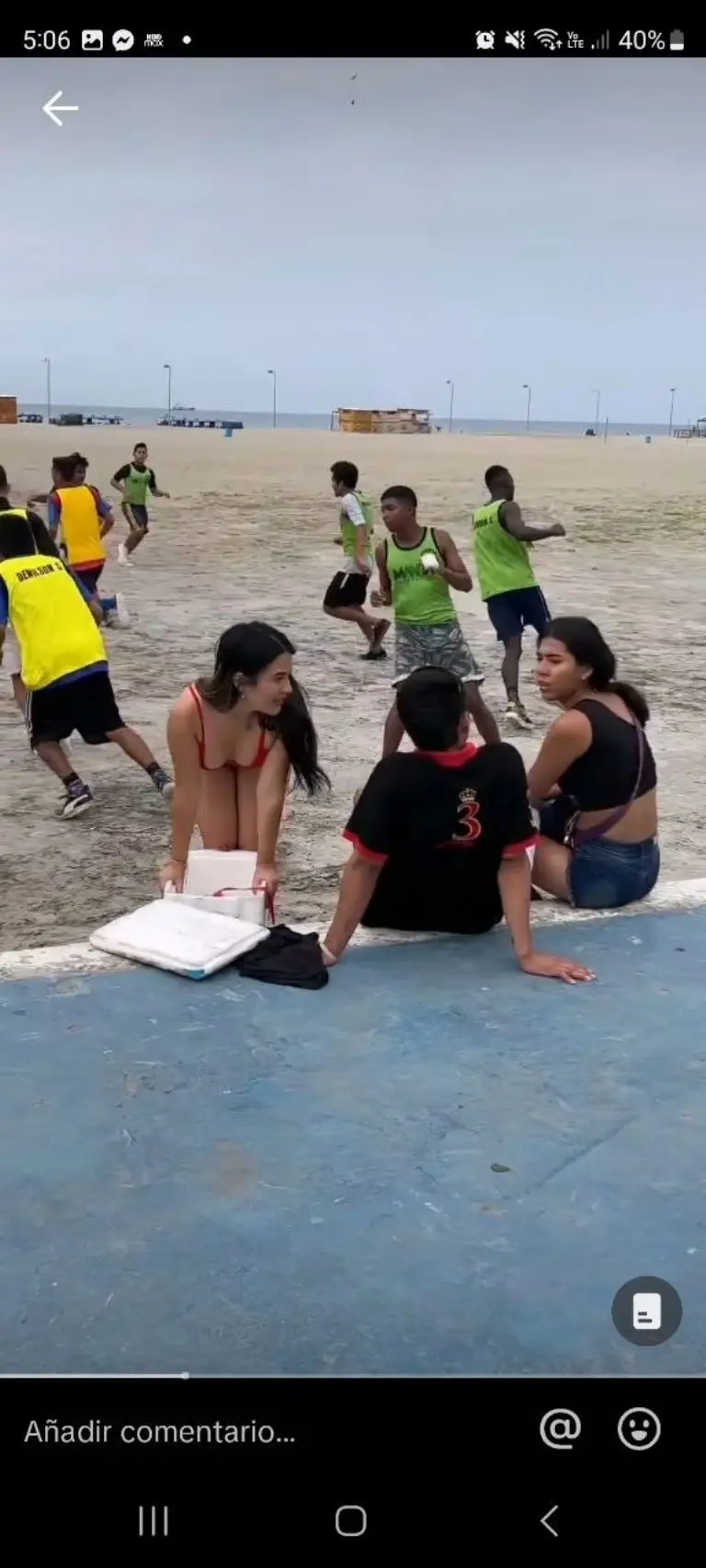 Vendedora de helados - Tomada de video