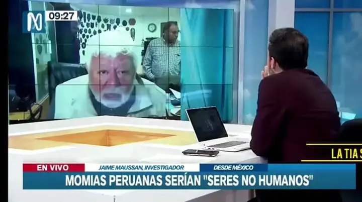 Jaime Maussan explota en entrevista de TV contra Fernando Llanos por llamar momias extraterrestres