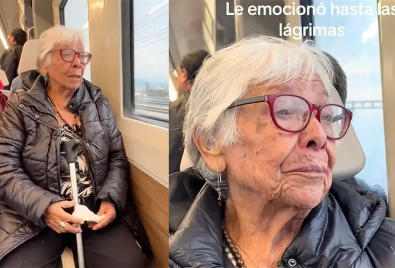 VIDEO: Abuelita llora por subirse al Tren Interurbano, 50 años después del último tren. VIDEO: Abuelita llora por subirse al Tren Interurbano, 50 años después del último tren.