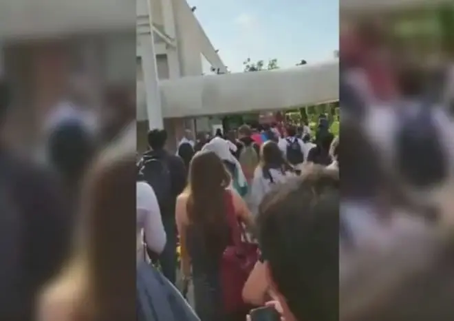 La ri&ntilde;a entre alumnos de la UVM caus&oacute; una fuerte movilizaci&oacute;n al sur de la CDMX. 