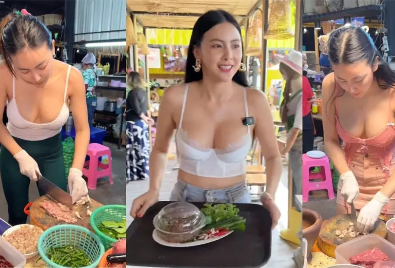 Taquera causa sensaci&oacute;n TikTok por su forma de atender a los clientes en Tailandia. 