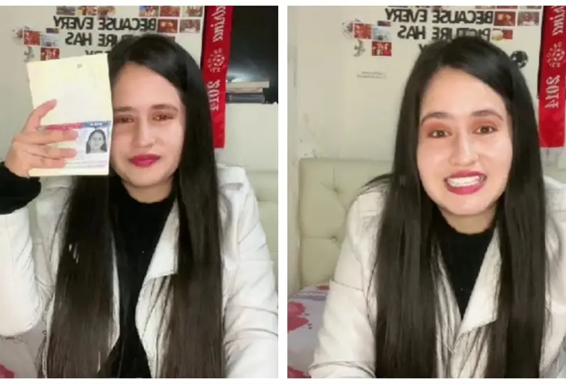 Joven obtiene la visa americana 