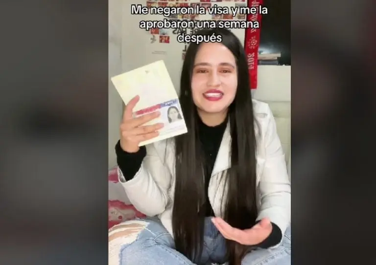 Joven consigue visa a una semana de ser rechazada (TikTok)