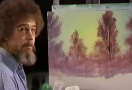 Bob Ross: primera obra que pintó en televisión se vende por casi 10 mdd