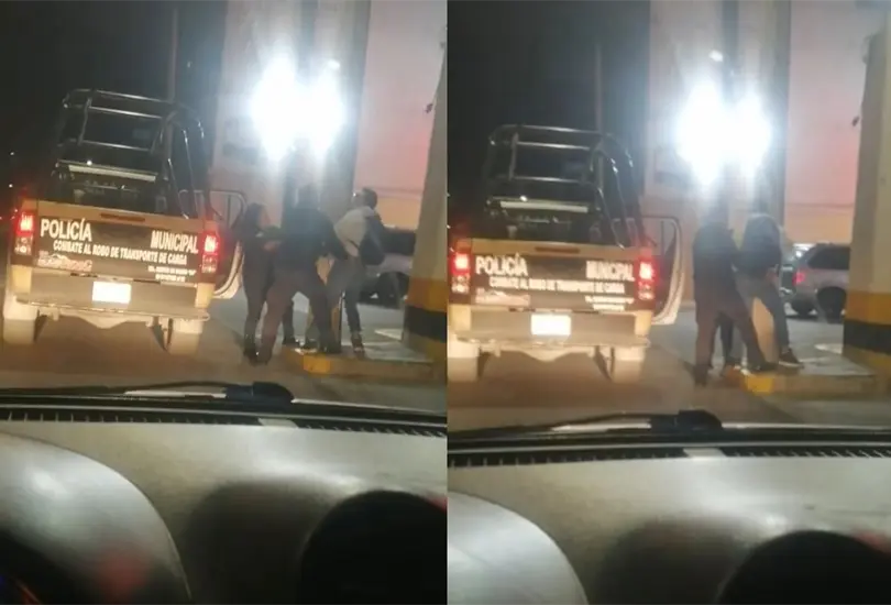 El conductor de Uber quería recoger a su cliente, sin embargo, policías se adelantaron y terminaron por subirlo a la patrulla El conductor de Uber quería recoger a su cliente, sin embargo, policías se adelantaron y terminaron por subirlo a la patrulla