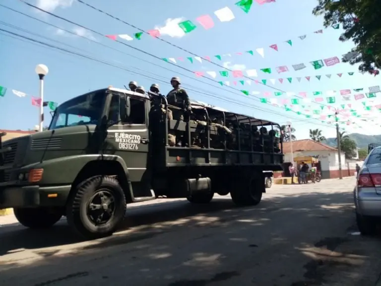 Más 800 soldados del Ejército, GN y Policía Estatal llegan a defender Chiapas de grupos armados. Foto: Gobierno de México
