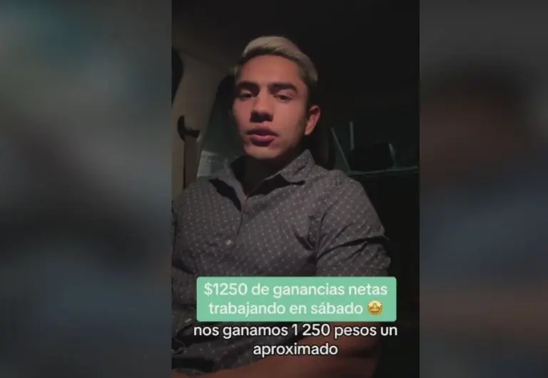 Conductor de Uber muestra sus ganancias (TikTok)