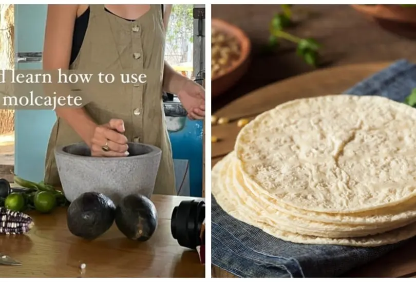 Extranjera da curso para hacer tortillas