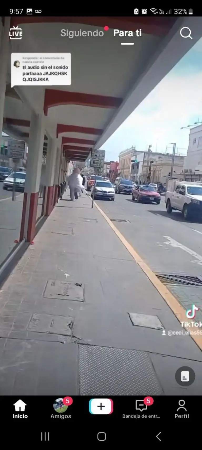 Botarga persigue a joven que le tiene miedo - Tomada